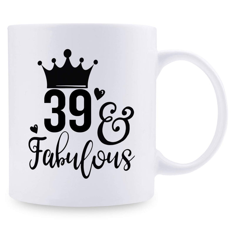 39th Birthday Gifts for Men - 1980 Birthday Gifts for Men, 39 Years Old Birthday Gifts Coffee Mug for Dad, Husband, Friend, Brother, Him, Colleague, Coworker - 11oz