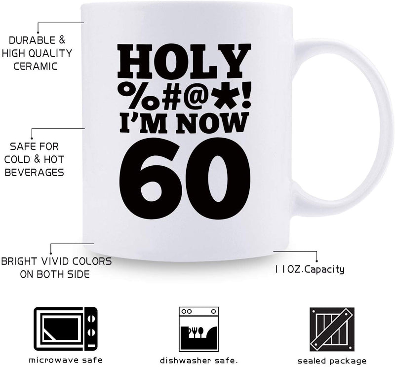 60th Birthday Gifts for Men - 1959 Birthday Gifts for Men, 60 Years Old Birthday Gifts Coffee Mug for Dad, Husband, Friend, Brother, Him, Colleague, Coworker, HOLY MUG - 11oz