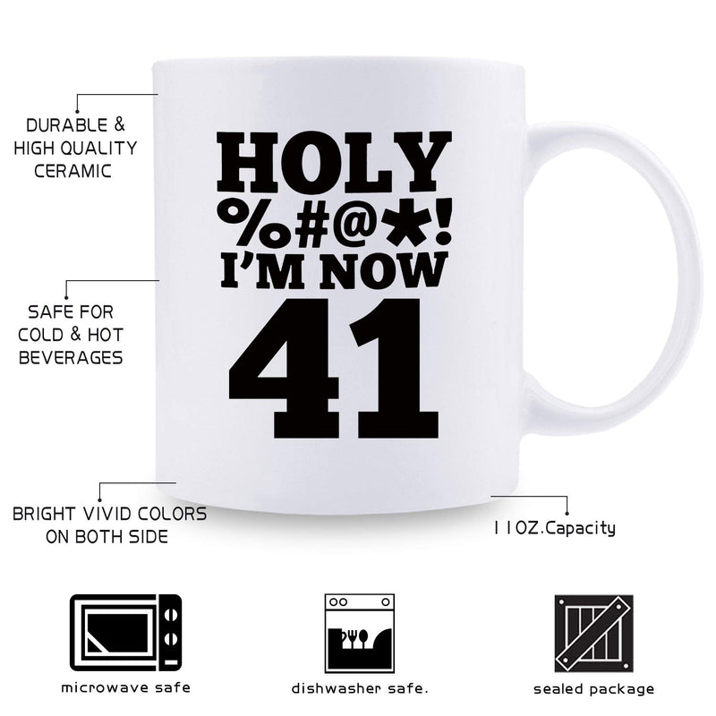 41st Birthday Gifts for Men - 1978 Birthday Gifts for Men, 41 Years Old Birthday Gifts Coffee Mug for Dad, Husband, Friend, Brother, Him, Colleague, Coworker, HOLY MUG - 11oz