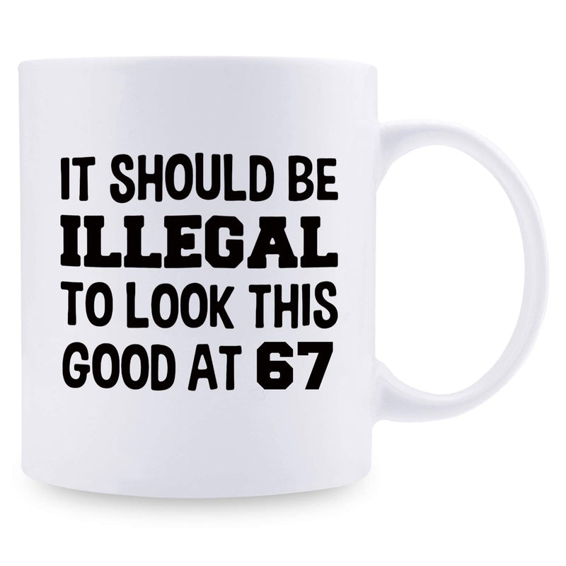 67th Birthday Gifts for Women - 1952 Birthday Gifts for Women, 67 Years Old Birthday Gifts Coffee Mug for Mom, Wife, Friend, Sister, Her, Colleague, Coworker - 11oz