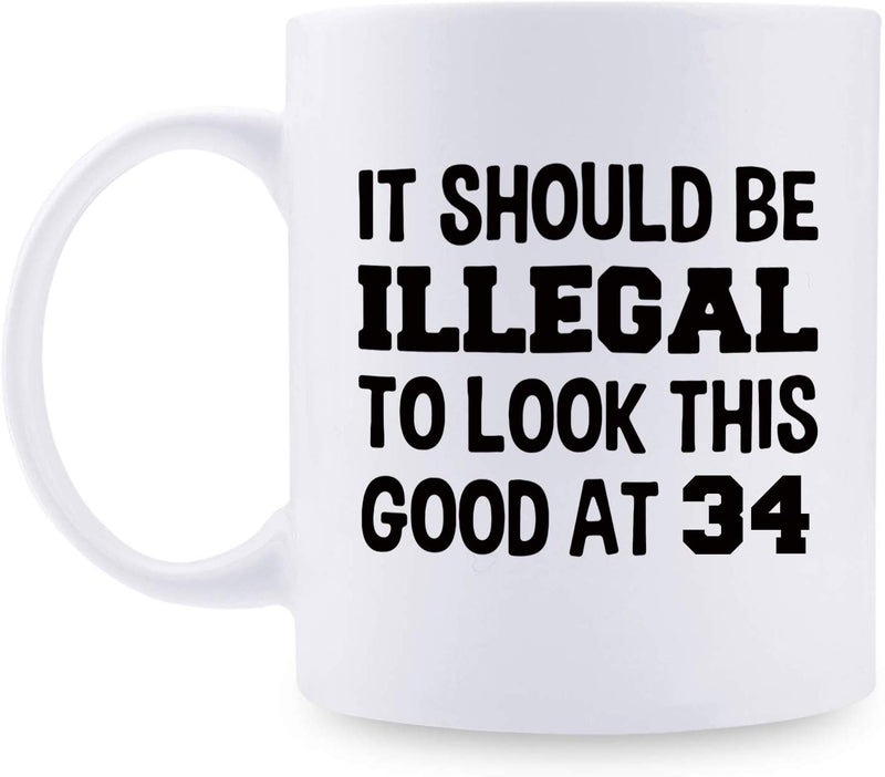 34th Birthday Gifts for Women - 1985 Birthday Gifts for Women, 34 Years Old Birthday Gifts Coffee Mug for Mom, Wife, Friend, Sister, Her, Colleague, Coworker - 11oz