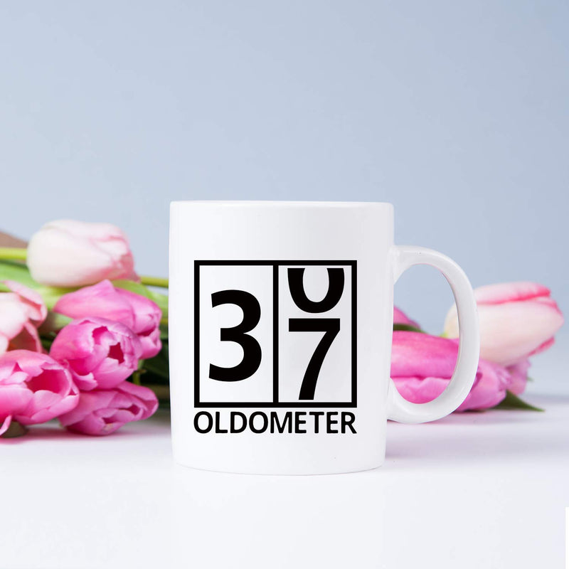 37th Birthday Gifts for Women - 1982 Birthday Gifts for Women, 37 Years Old Birthday Gifts Coffee Mug for Mom, Wife, Friend, Sister, Her, Colleague, Coworke, Oldometer Mug - 11oz