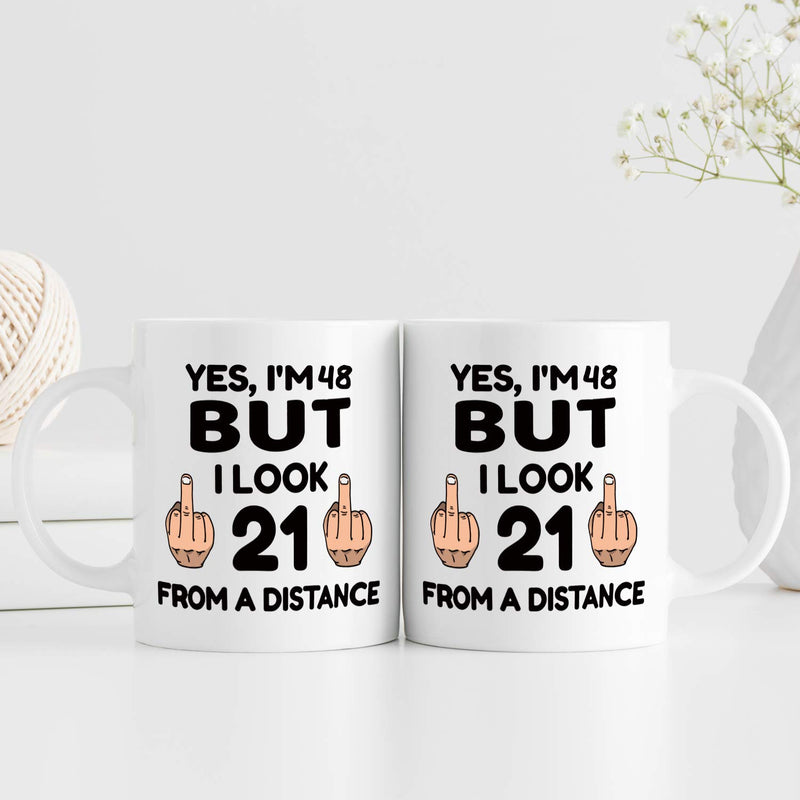 48th Birthday Gifts for Women - 1971 Birthday Gifts for Women, 48 Years Old Birthday Gifts Coffee Mug for Mom, Wife, Friend, Sister, Her, Colleague, Coworker - 11oz
