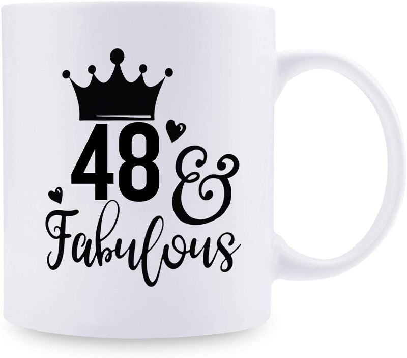 48th Birthday Gifts for Women - 1971 Birthday Gifts for Women, 48 Years Old Birthday Gifts Coffee Mug for Mom, Wife, Friend, Sister, Her, Colleague, Coworker - 11oz