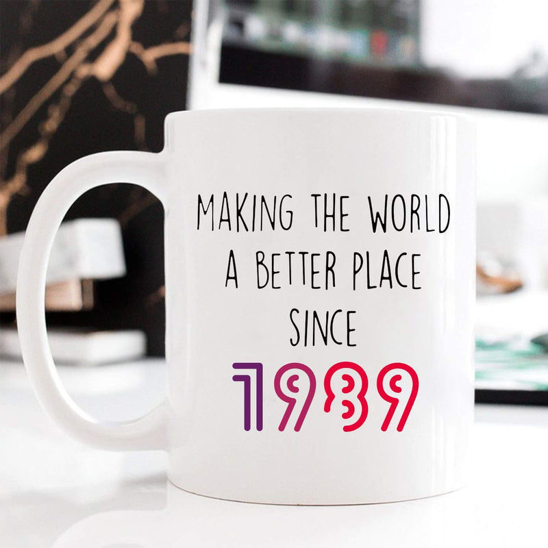 30th Birthday Gifts for Women - 1989 Birthday Gifts for Women, 30 Years Old Birthday Gifts Coffee Mug for Mom, Wife, Friend, Sister, Her, Colleague, Coworker - 11oz
