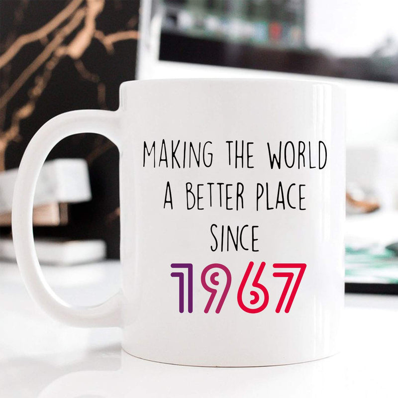 52nd Birthday Gifts for Men - 1967 Birthday Gifts for Men, 52 Years Old Birthday Gifts Coffee Mug for Dad, Husband, Friend, Brother, Him, Colleague, Coworker - 11oz