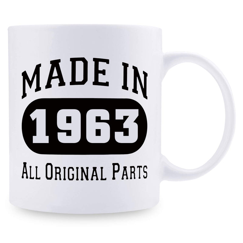 56th Birthday Gifts for Women - 1963 Birthday Gifts for Women, 56 Years Old Birthday Gifts Coffee Mug for Mom, Wife, Friend, Sister, Her, Colleague, Coworker - 11oz