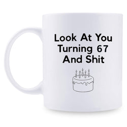 67th Birthday Gifts for Men - 1952 Birthday Gifts for Men, 67 Years Old Birthday Gifts Coffee Mug for Dad, Husband, Friend, Brother, Him, Colleague, Coworker - 11oz