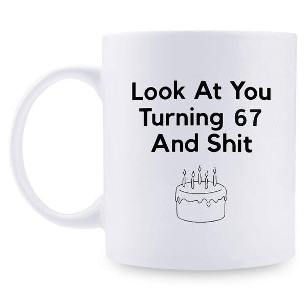 67th Birthday Gifts for Men - 1952 Birthday Gifts for Men, 67 Years Old Birthday Gifts Coffee Mug for Dad, Husband, Friend, Brother, Him, Colleague, Coworker - 11oz