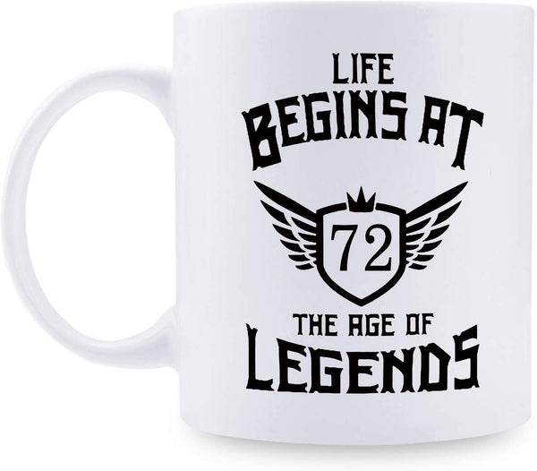 72nd Birthday Gifts for Women - 1947 Birthday Gifts for Women, 72 Years Old Birthday Gifts Coffee Mug for Mom, Wife, Friend, Sister, Her, Colleague, Coworker - 11oz