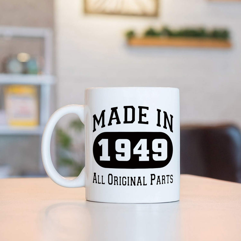 70th Birthday Gifts for Women - 1949 Birthday Gifts for Women, 70 Years Old Birthday Gifts Coffee Mug for Mom, Wife, Friend, Sister, Her, Colleague, Coworker - 11oz