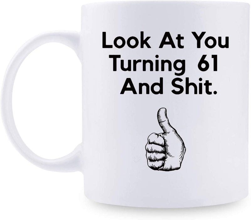 61st Birthday Gifts for Women - 1958 Birthday Gifts for Women, 61 Years Old Birthday Gifts Coffee Mug for Mom, Wife, Friend, Sister, Her, Colleague, Coworker - 11oz