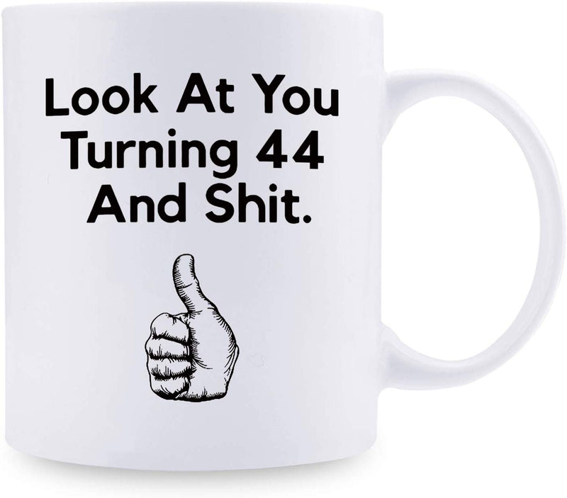 44th Birthday Gifts for Women - 1975 Birthday Gifts for Women, 44 Years Old Birthday Gifts Coffee Mug for Mom, Wife, Friend, Sister, Her, Colleague, Coworker - 11oz