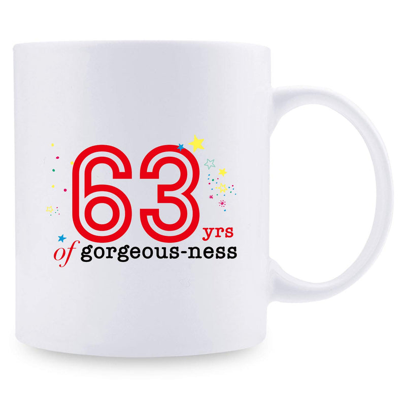 63rd Birthday Gifts for Women - 1956 Birthday Gifts for Women, 63 Years Old Birthday Gifts Coffee Mug for Mom, Wife, Friend, Sister, Her, Colleague, Coworker - 11oz