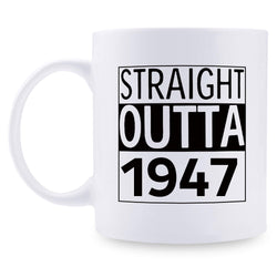 72nd Birthday Gifts for Women - 1947 Birthday Gifts for Women, 72 Years Old Birthday Gifts Coffee Mug for Mom, Wife, Friend, Sister, Her, Colleague, Coworker - 11oz