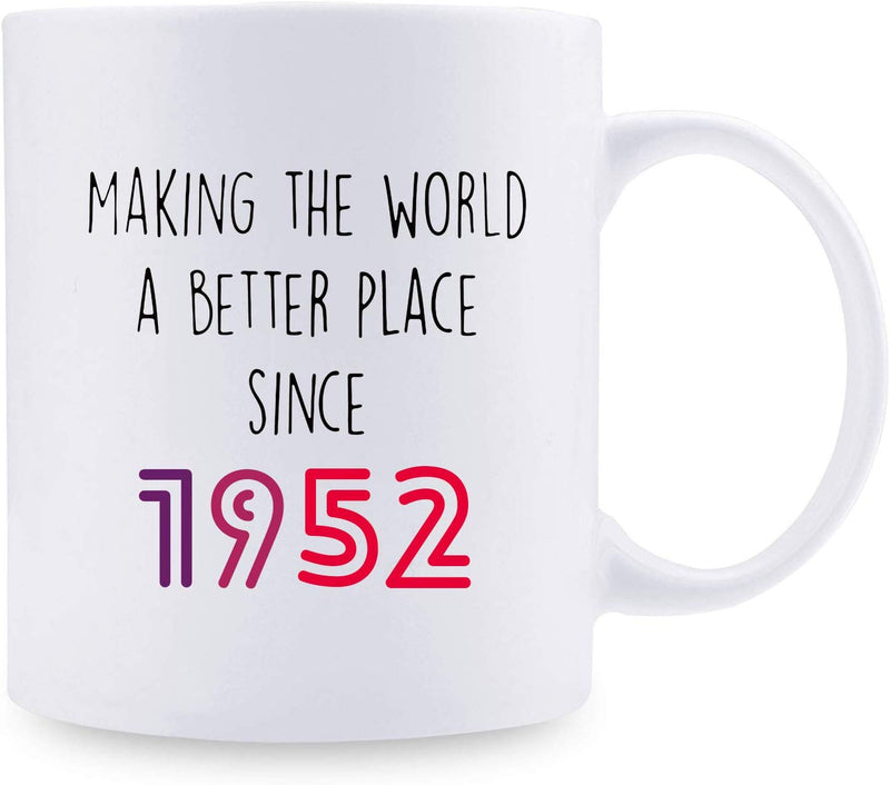 67th Birthday Gifts for Women - 1952 Birthday Gifts for Women, 67 Years Old Birthday Gifts Coffee Mug for Mom, Wife, Friend, Sister, Her, Colleague, Coworker - 11oz