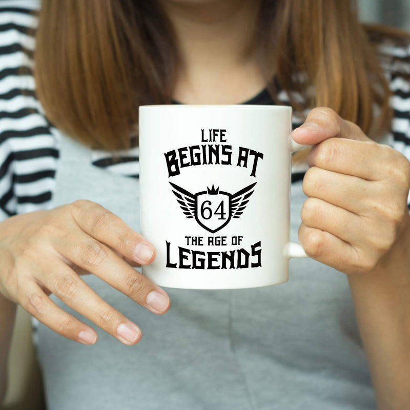 64th Birthday Gifts for Women - 1955 Birthday Gifts for Women, 64 Years Old Birthday Gifts Coffee Mug for Mom, Wife, Friend, Sister, Her, Colleague, Coworker - 11oz