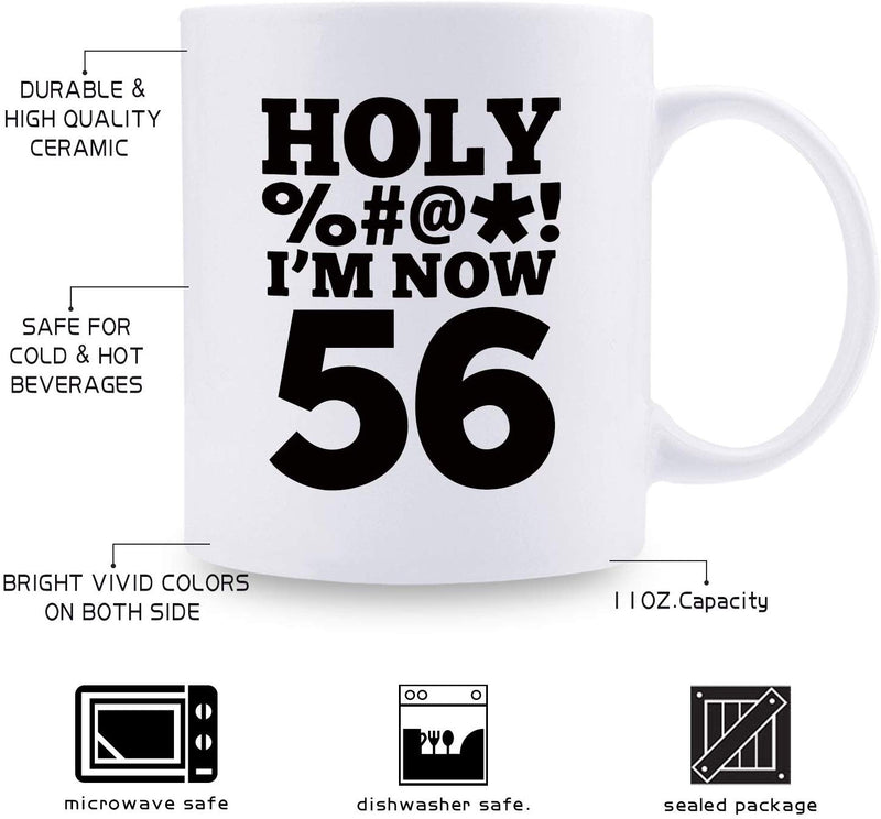 56th Birthday Gifts for Women - 1963 Birthday Gifts for Women, 56 Years Old Birthday Gifts Coffee Mug for Mom, Wife, Friend, Sister, Her, Colleague, Coworker, HOLY MUG - 11oz