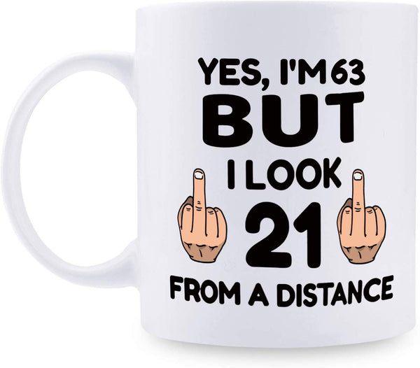 63rd Birthday Gifts for Women - 1956 Birthday Gifts for Women, 63 Years Old Birthday Gifts Coffee Mug for Mom, Wife, Friend, Sister, Her, Colleague, Coworker - 11oz