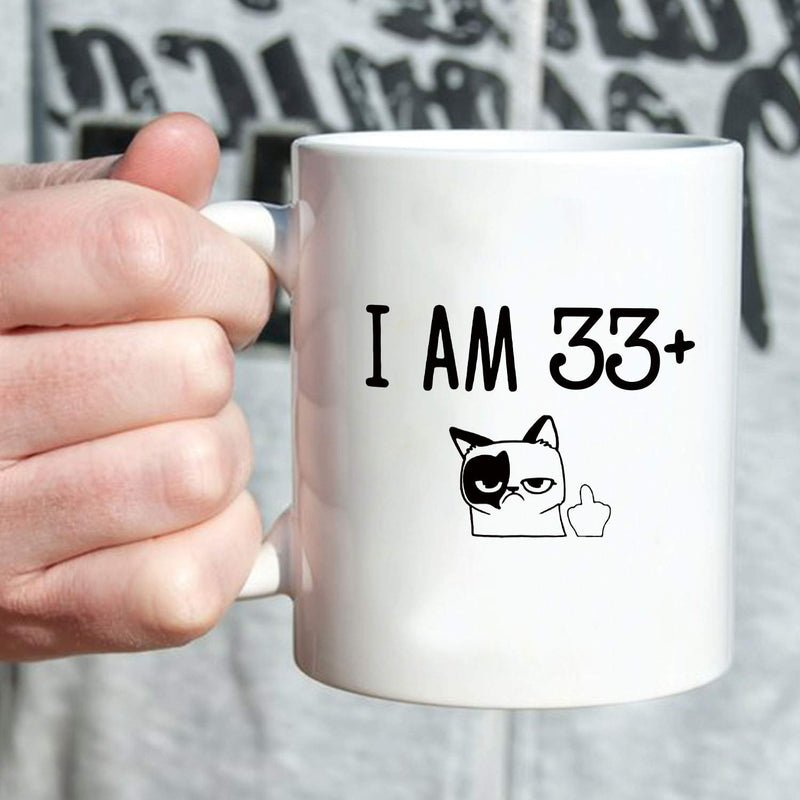 34th Birthday Gifts for Men - 1985 Birthday Gifts for Men, 34 Years Old Birthday Gifts Coffee Mug for Dad, Husband, Friend, Brother, Him, Colleague, Coworker - 11oz