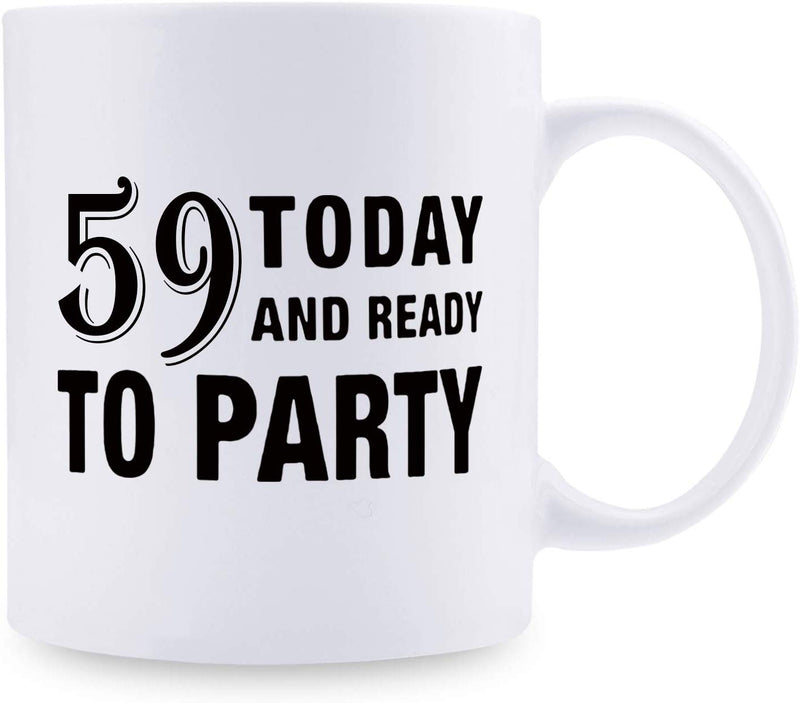 59th Birthday Gifts for Men - 1960 Birthday Gifts for Men, 59 Years Old Birthday Gifts Coffee Mug for Dad, Husband, Friend, Brother, Him, Colleague, Coworker - 11oz
