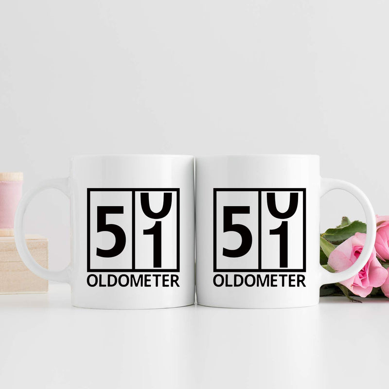 51st Birthday Gifts for Women - 1968 Birthday Gifts for Women, 51 Years Old Birthday Gifts Coffee Mug for Mom, Wife, Friend, Sister, Her, Colleague, Coworker, Oldometer Mug- 11oz