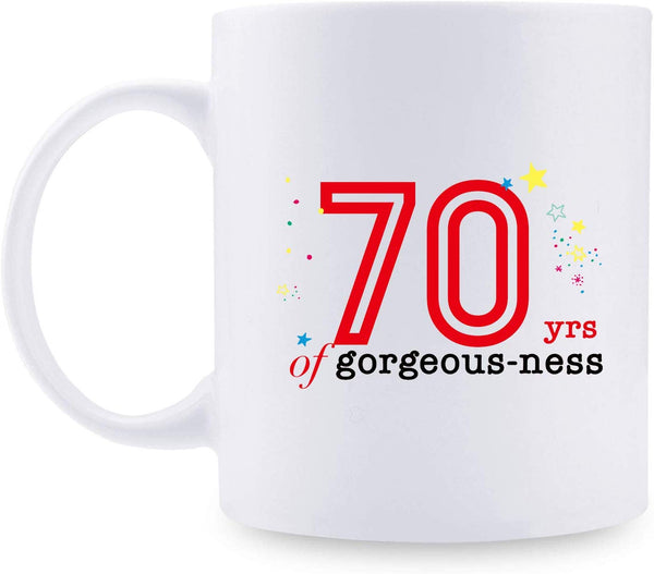 70th Birthday Gifts for Women - 1949 Birthday Gifts for Women, 70 Years Old Birthday Gifts Coffee Mug for Mom, Wife, Friend, Sister, Her, Colleague, Coworker - 11oz