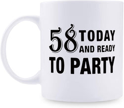 58th Birthday Gifts for Men - 1961 Birthday Gifts for Men, 58 Years Old Birthday Gifts Coffee Mug for Dad, Husband, Friend, Brother, Him, Colleague, Coworker - 11oz