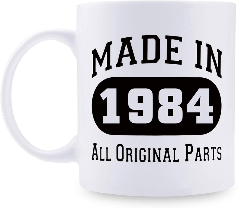 35th Birthday Gifts for Men - 1984 Birthday Gifts for Men, 35 Years Old Birthday Gifts Coffee Mug for Dad, Husband, Friend, Brother, Him, Colleague, Coworker - 11oz
