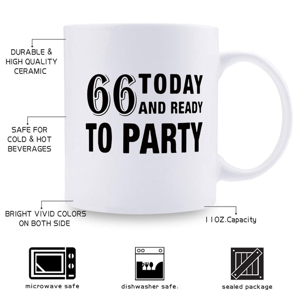 66th Birthday Gifts for Men - 1953 Birthday Gifts for Men, 66 Years Old Birthday Gifts Coffee Mug for Dad, Husband, Friend, Brother, Him, Colleague, Coworker - 11oz