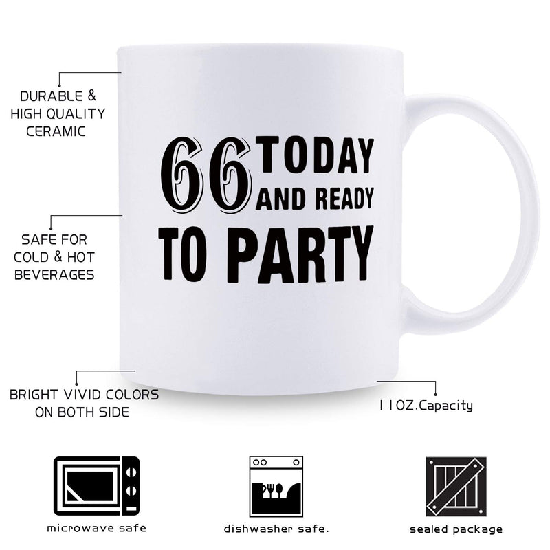 66th Birthday Gifts for Men - 1953 Birthday Gifts for Men, 66 Years Old Birthday Gifts Coffee Mug for Dad, Husband, Friend, Brother, Him, Colleague, Coworker - 11oz