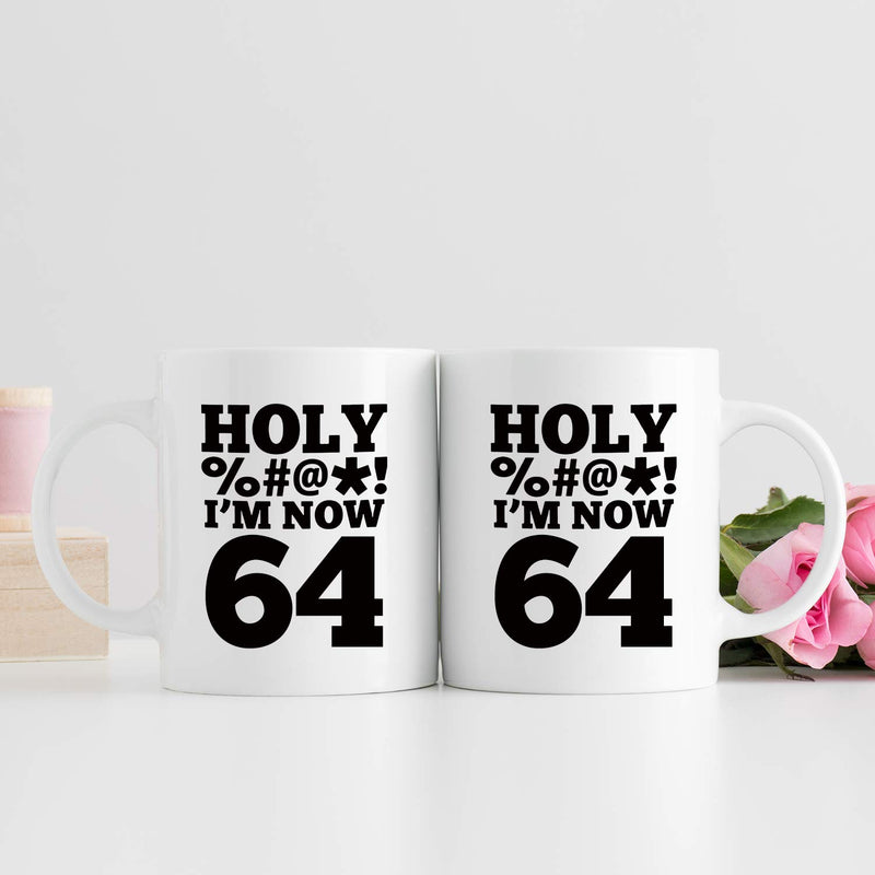 64th Birthday Gifts for Men - 1955 Birthday Gifts for Men, 64 Years Old Birthday Gifts Coffee Mug for Dad, Husband, Friend, Brother, Him, Colleague, Coworker, HOLY MUG - 11oz