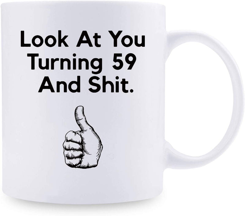 59th Birthday Gifts for Women - 1960 Birthday Gifts for Women, 59 Years Old Birthday Gifts Coffee Mug for Mom, Wife, Friend, Sister, Her, Colleague, Coworker - 11oz