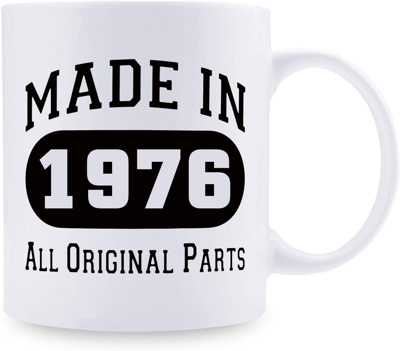 43rd Birthday Gifts for Women - 1976 Birthday Gifts for Women, 43 Years Old Birthday Gifts Coffee Mug for Mom, Wife, Friend, Sister, Her, Colleague, Coworker - 11oz