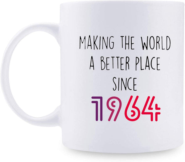 55th Birthday Gifts for Men - 1964 Birthday Gifts for Men, 55 Years Old Birthday Gifts Coffee Mug for Dad, Husband, Friend, Brother, Him, Colleague, Coworker - 11oz