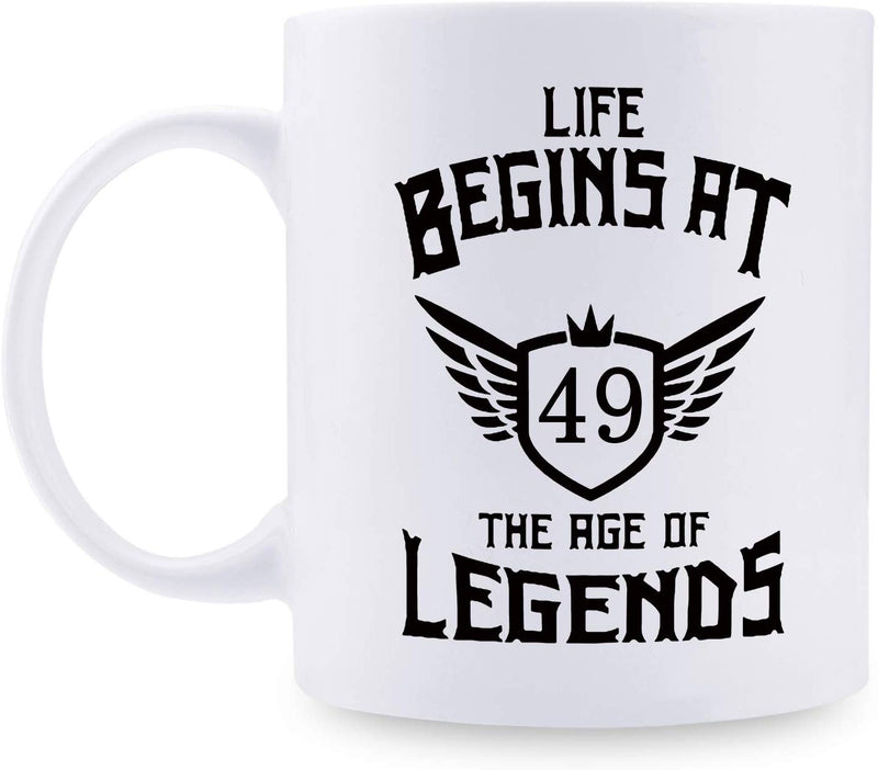 49th Birthday Gifts for Women - 1970 Birthday Gifts for Women, 49 Years Old Birthday Gifts Coffee Mug for Mom, Wife, Friend, Sister, Her, Colleague, Coworker - 11oz