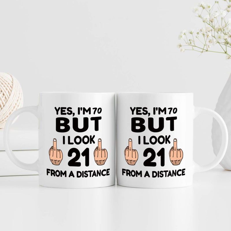 70th Birthday Gifts for Women - 1949 Birthday Gifts for Women, 70 Years Old Birthday Gifts Coffee Mug for Mom, Wife, Friend, Sister, Her, Colleague, Coworker - 11oz
