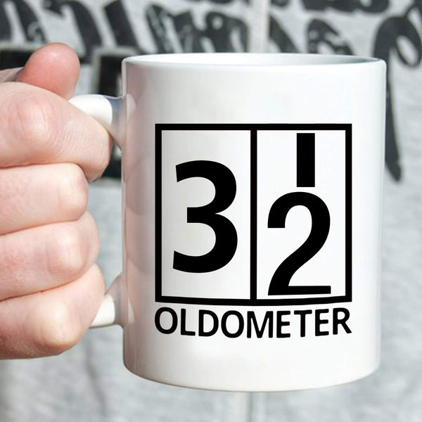 32nd Birthday Gifts for Men - 1987 Birthday Gifts for Men, 32 Years Old Birthday Gifts Coffee Mug for Dad, Husband, Friend, Brother, Him, Colleague, Coworker, Oldometer Mug - 11oz