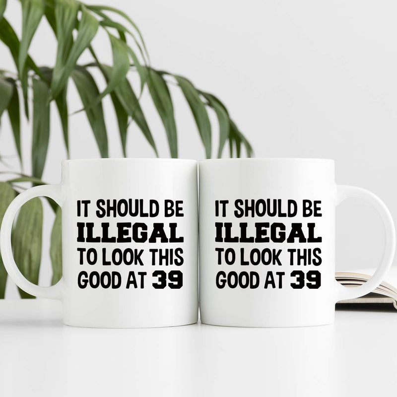 39th Birthday Gifts for Women - 1980 Birthday Gifts for Women, 39 Years Old Birthday Gifts Coffee Mug for Mom, Wife, Friend, Sister, Her, Colleague, Coworker - 11oz