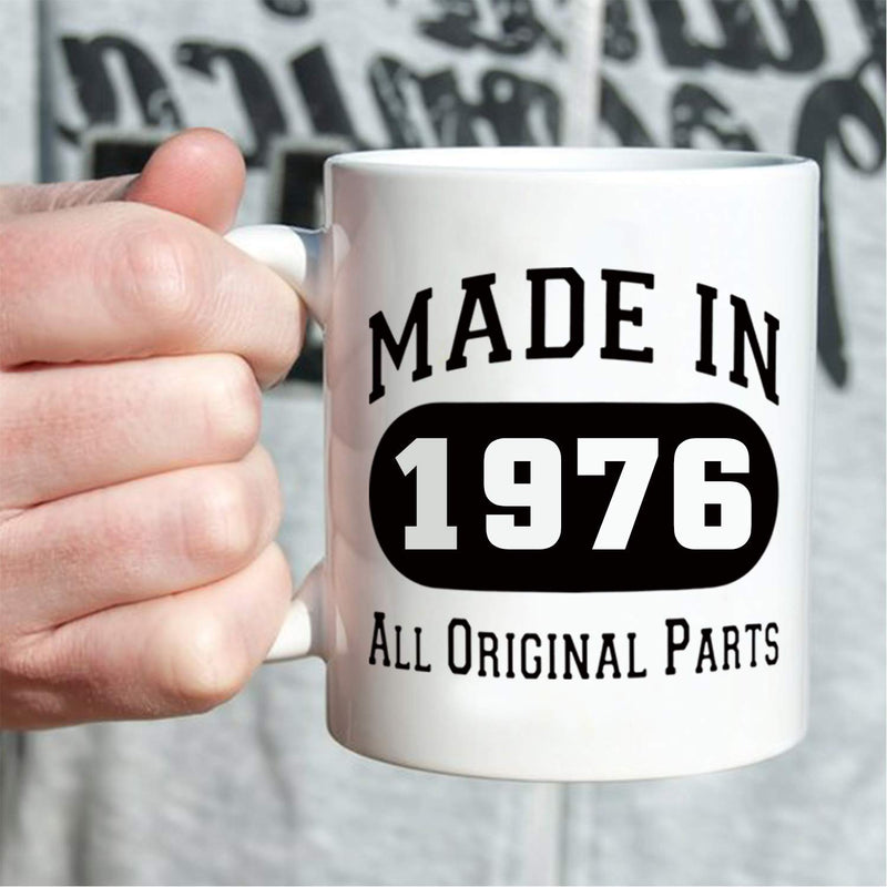 43rd Birthday Gifts for Women - 1976 Birthday Gifts for Women, 43 Years Old Birthday Gifts Coffee Mug for Mom, Wife, Friend, Sister, Her, Colleague, Coworker - 11oz