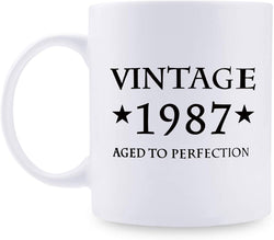 32nd Birthday Gifts for Women - 1987 Birthday Gifts for Women, 32 Years Old Birthday Gifts Coffee Mug for Mom, Wife, Friend, Sister, Her, Colleague, Coworker - 11oz