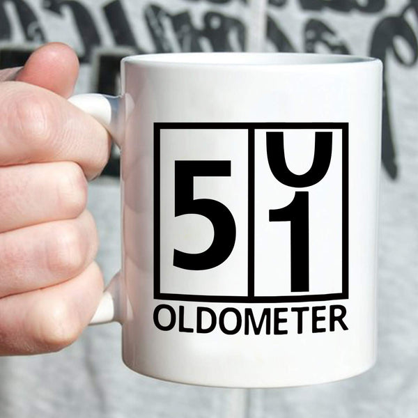 51st Birthday Gifts for Men - 1968 Birthday Gifts for Men, 51 Years Old Birthday Gifts Coffee Mug for Dad, Husband, Friend, Brother, Him, Colleague, Coworker, Oldometer Mug - 11oz