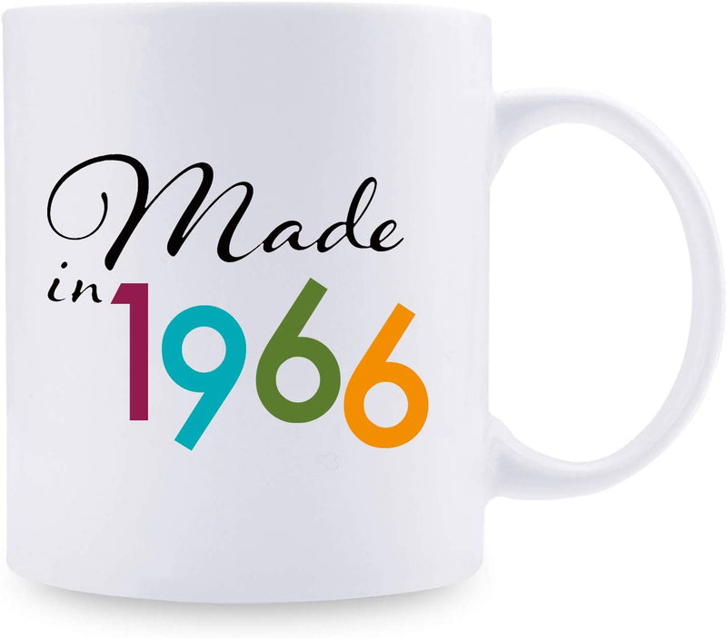 53rd Birthday Gifts for Women - 1966 Birthday Gifts for Women, 53 Years Old Birthday Gifts Coffee Mug for Mom, Wife, Friend, Sister, Her, Colleague, Coworker - 11oz