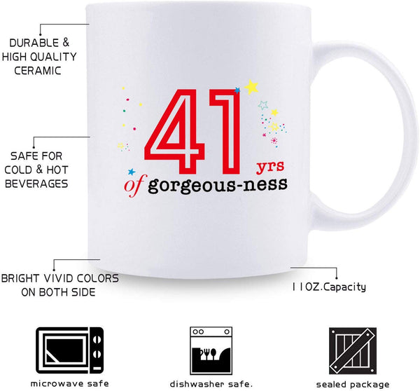 41st Birthday Gifts for Men - 1978 Birthday Gifts for Men, 41 Years Old Birthday Gifts Coffee Mug for Dad, Husband, Friend, Brother, Him, Colleague, Coworker - 11oz