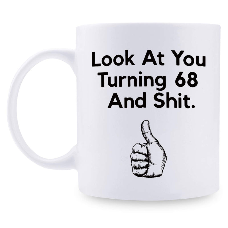 68th Birthday Gifts for Men - 1951 Birthday Gifts for Men, 68 Years Old Birthday Gifts Coffee Mug for Dad, Husband, Friend, Brother, Him, Colleague, Coworker - 11oz