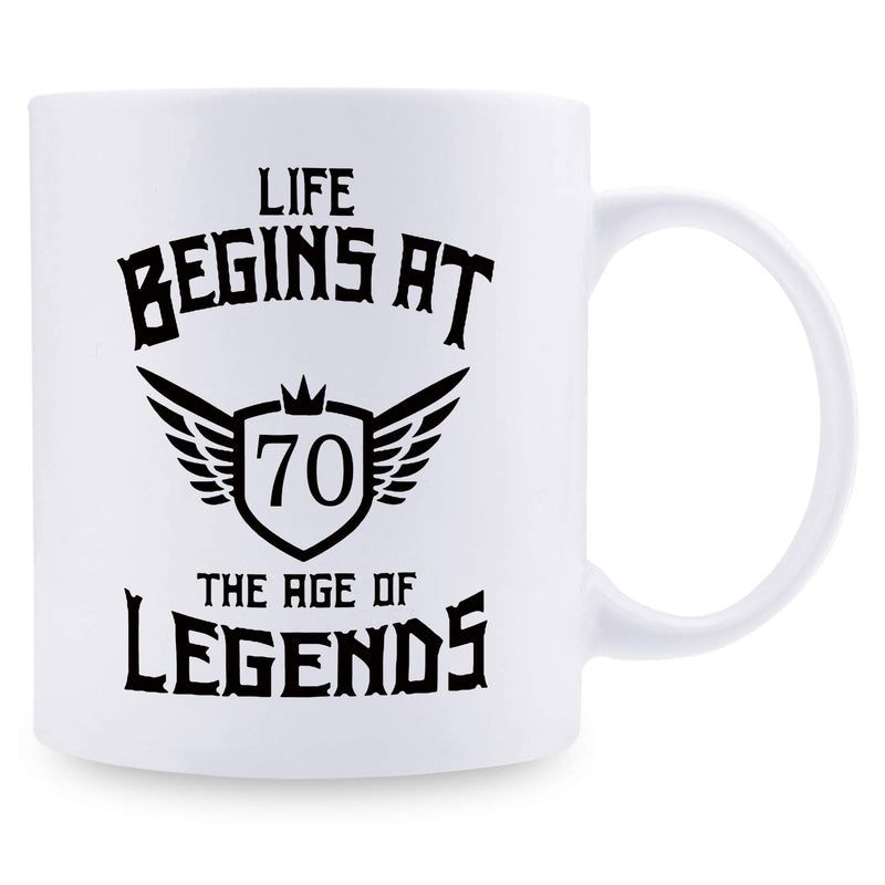 70th Birthday Gifts for Men - 1949 Birthday Gifts for Men, 70 Years Old Birthday Gifts Coffee Mug for Dad, Husband, Friend, Brother, Him, Colleague, Coworker - 11oz