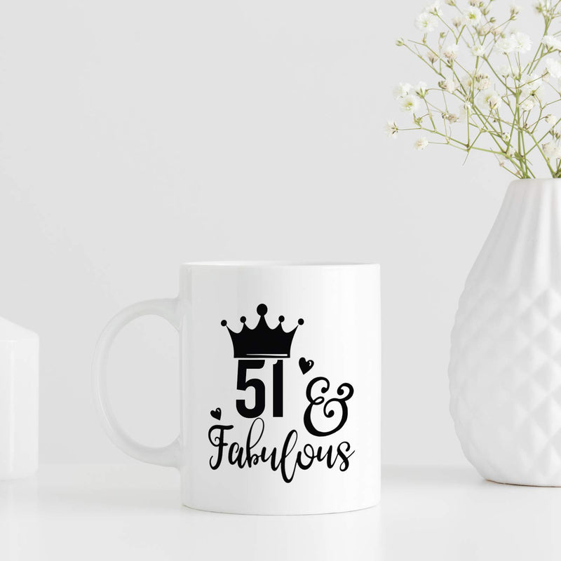 51st Birthday Gifts for Women - 1968 Birthday Gifts for Women, 51 Years Old Birthday Gifts Coffee Mug for Mom, Wife, Friend, Sister, Her, Colleague, Coworker - 11oz