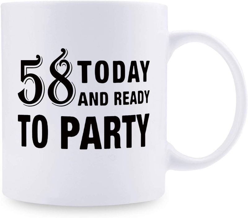 58th Birthday Gifts for Men - 1961 Birthday Gifts for Men, 58 Years Old Birthday Gifts Coffee Mug for Dad, Husband, Friend, Brother, Him, Colleague, Coworker - 11oz