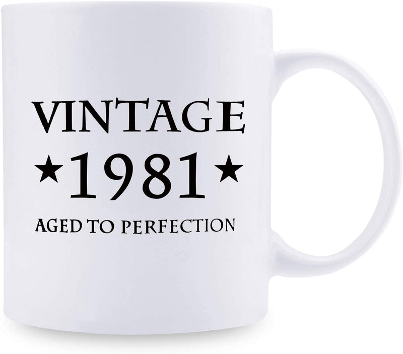 38th Birthday Gifts for Women - 1981 Birthday Gifts for Women, 38 Years Old Birthday Gifts Coffee Mug for Mom, Wife, Friend, Sister, Her, Colleague, Coworker - 11oz