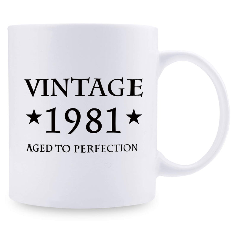 38th Birthday Gifts for Men - 1981 Birthday Gifts for Men, 38 Years Old Birthday Gifts Coffee Mug for Dad, Husband, Friend, Brother, Him, Colleague, Coworker - 11oz